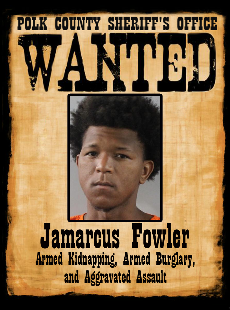 WANTED POSTER jamarcus fowler